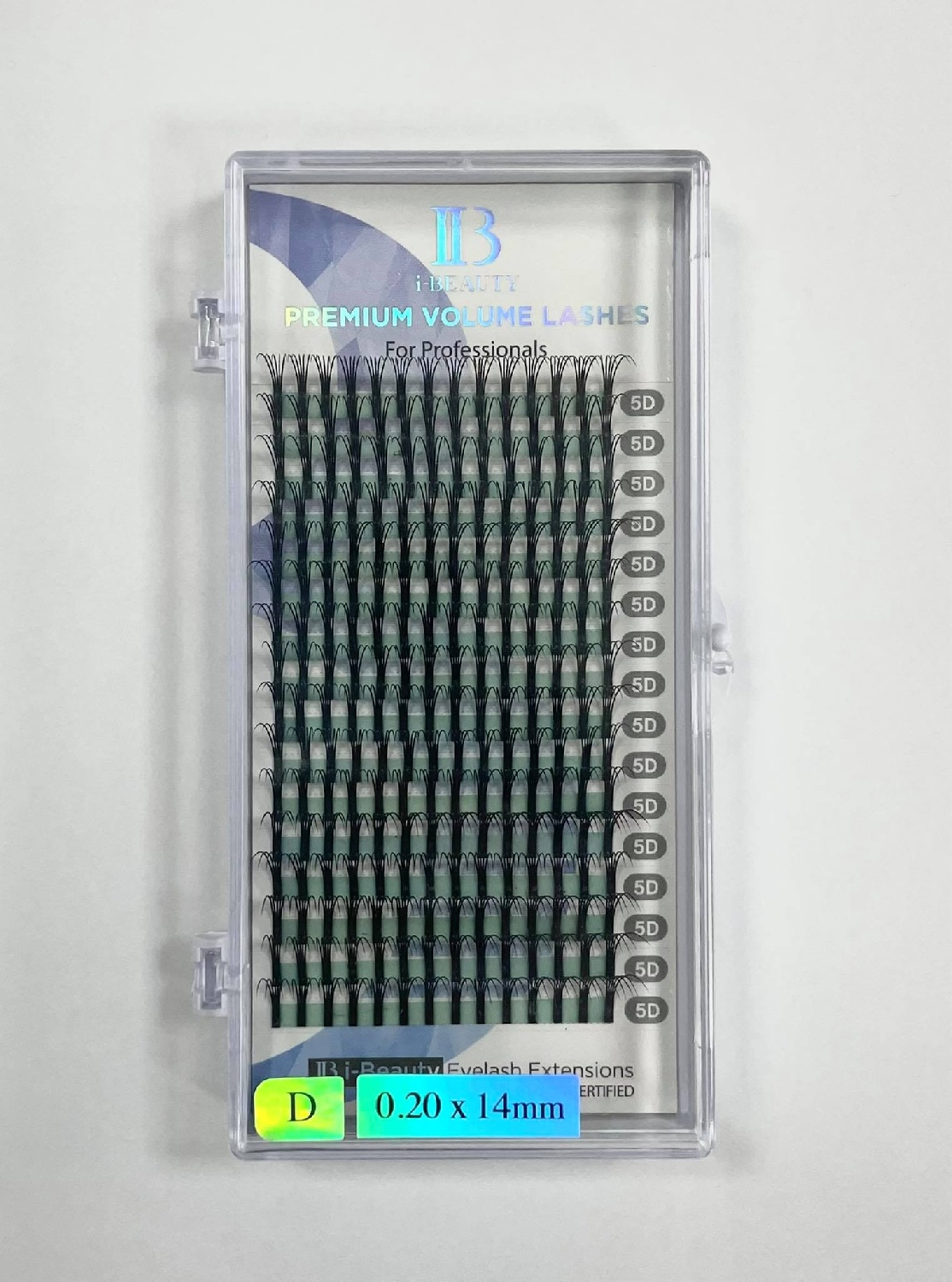 ריסי משי VOLUME – 5D קימור D, עובי 0.20- אורך 14 מ”מ