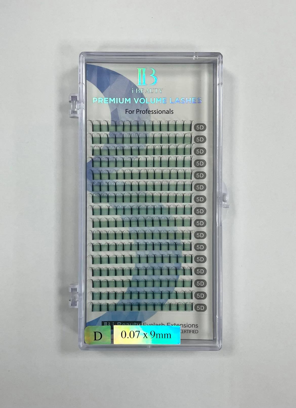 ריסי משי VOLUME – 5D קימור D, עובי 0.07- אורך 9 מ”מ
