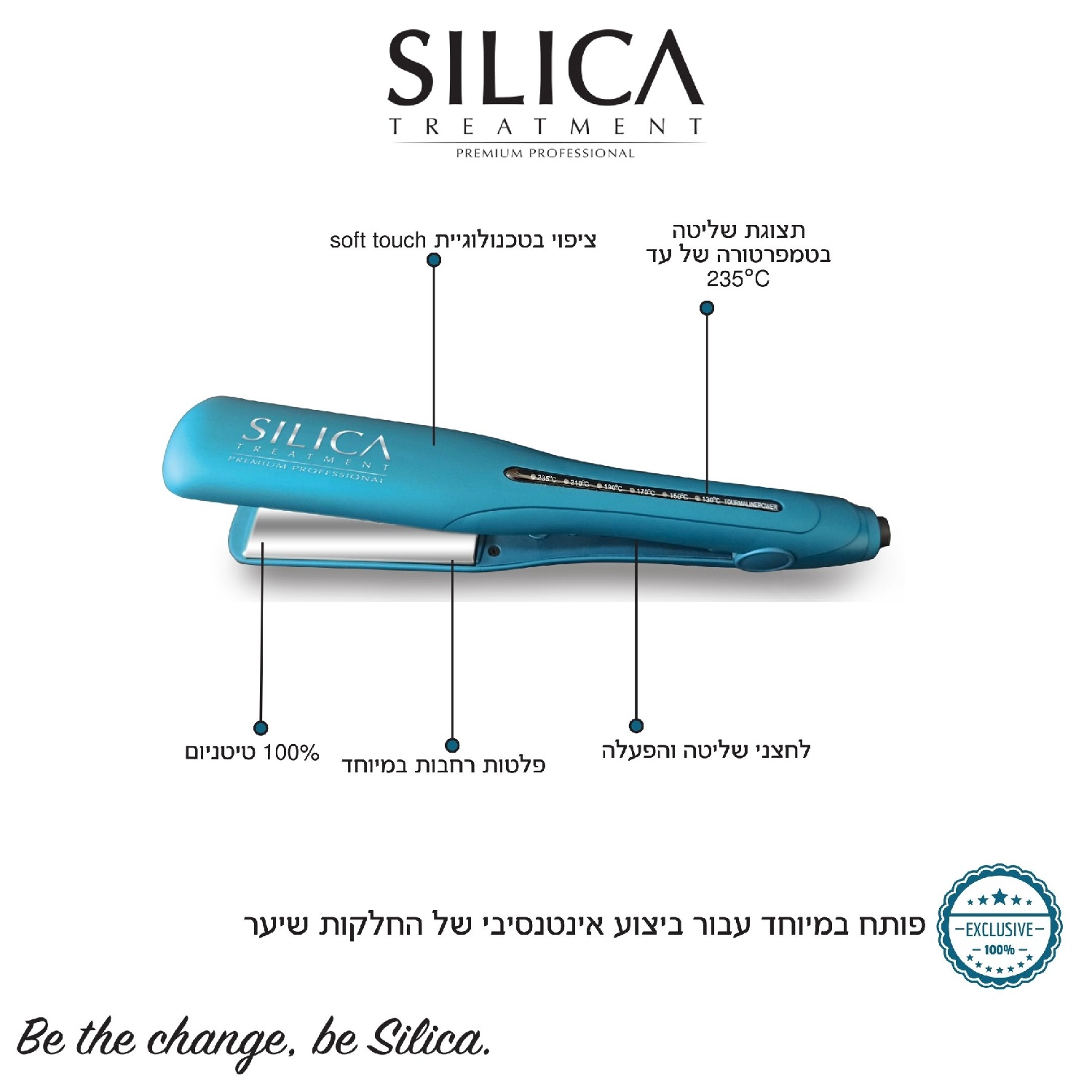 מחליק רחב TH500 מבית סיליקה 100% טיטניום- SILICA