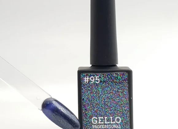 לק ג'ל ג'לו צבע נצנץ פלאש כחול GELLO #95