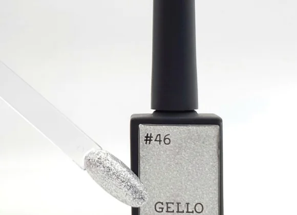 לק ג'ל ג'לו צבע נצנץ כסוף GELLO #46