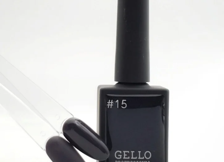 לק ג'ל ג'לו צבע אפור כהה GELLO #15