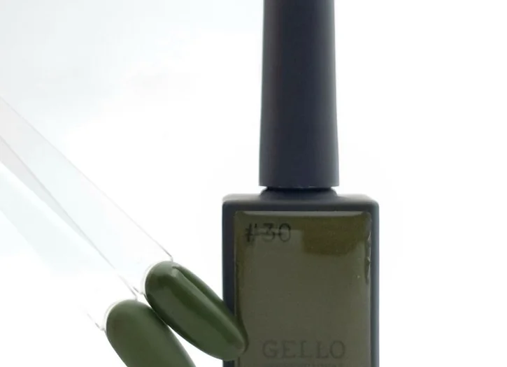 לק ג'ל ג'לו צבע ירוק זית כהה GELLO #30