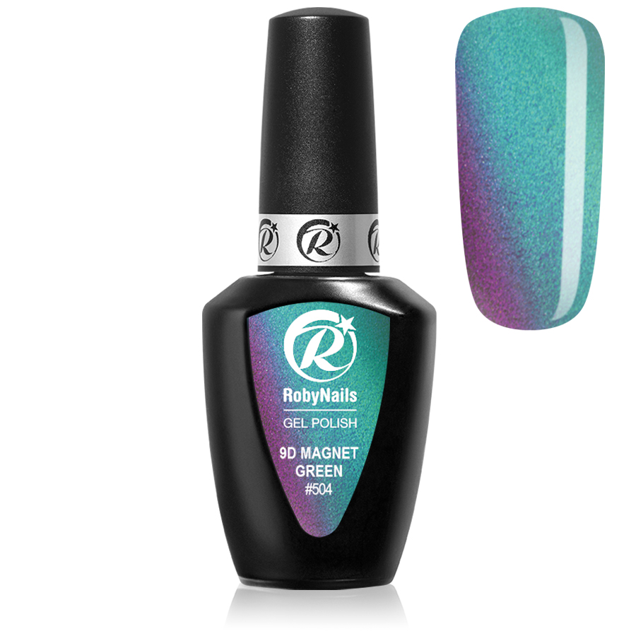 GEL POLISH 9D MAGNET GREEN #504